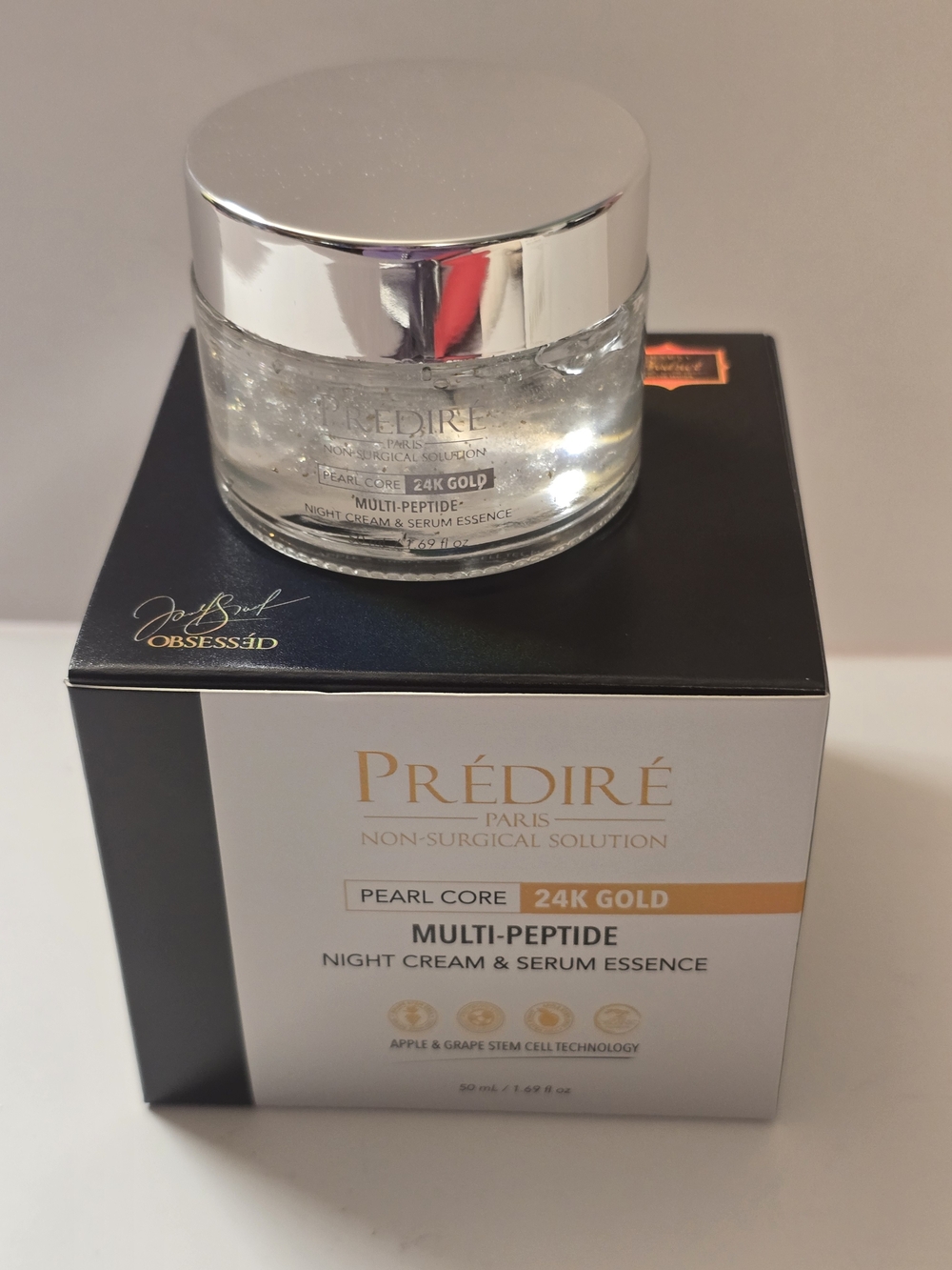 Pearl Core 24K Gold Multi-Peptide Night Cream & Serum Essence is a refined night